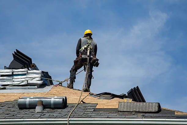Professional Roof Replacement technician working in Goodfield, IL